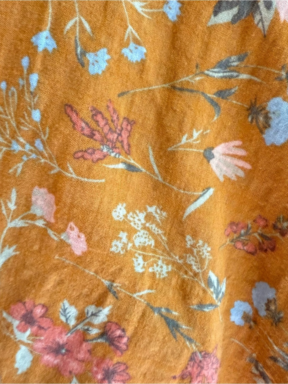 Natural Life mustard yellow floral print maxi dress size S, cottage core, frolic - Picture 12 of 12
